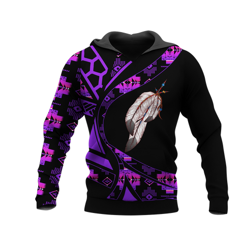 Powwow StoreHD0012430 Pattern Native Pride 3D Hoodie