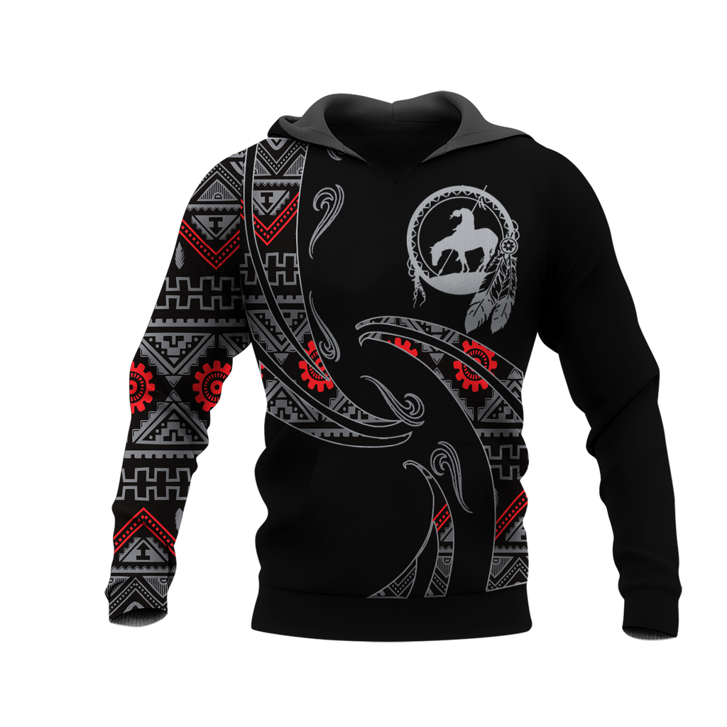 Powwow StoreHD0012400 Pattern Native Pride 3D Hoodie