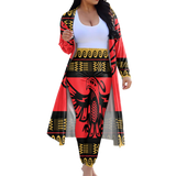 Powwow StoreGBNAT00048 Tribe Design Native American Cardigan Coat Long Pant Set