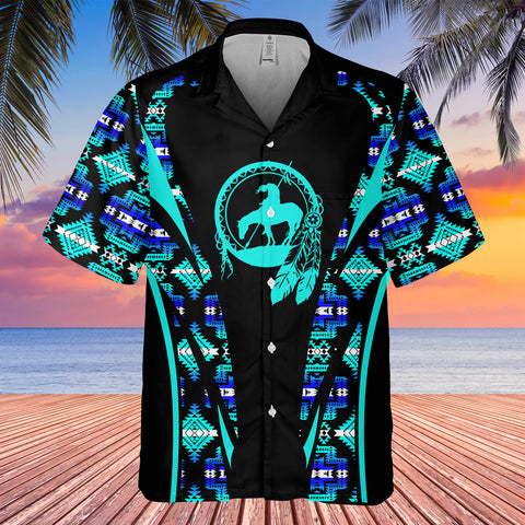 GB-HW000678 Tribe Design Native American Hawaiian Shirt 3D