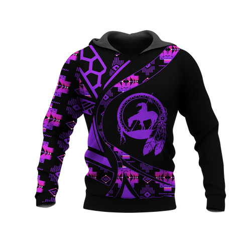 Powwow StoreHD0012432 Pattern Native Pride 3D Hoodie