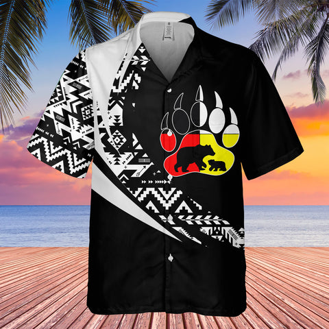 GB-HW000880 Tribe Design Native American Hawaiian Shirt 3D
