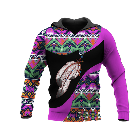 Powwow StoreHD0012036 Pattern Native Pride 3D Hoodie