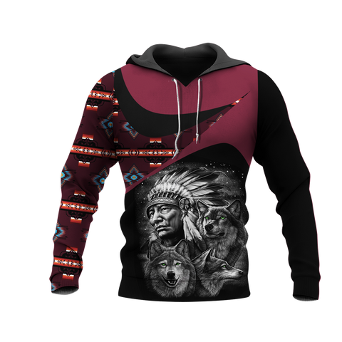 Powwow StoreHD0011453 Pattern Native Pride 3D Hoodie