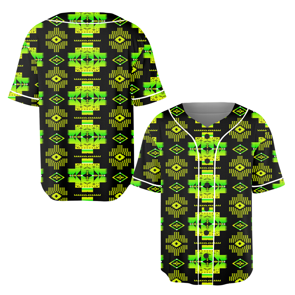 Powwow StoreGBNAT0072007 Pattern Native Baseball Jersey