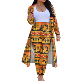 Powwow StoreGBNAT0023101 Tribe Design Native American Cardigan Coat Long Pant Set