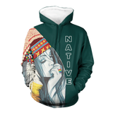 Powwow StoreHD0012258 Pattern Native Pride 3D Hoodie