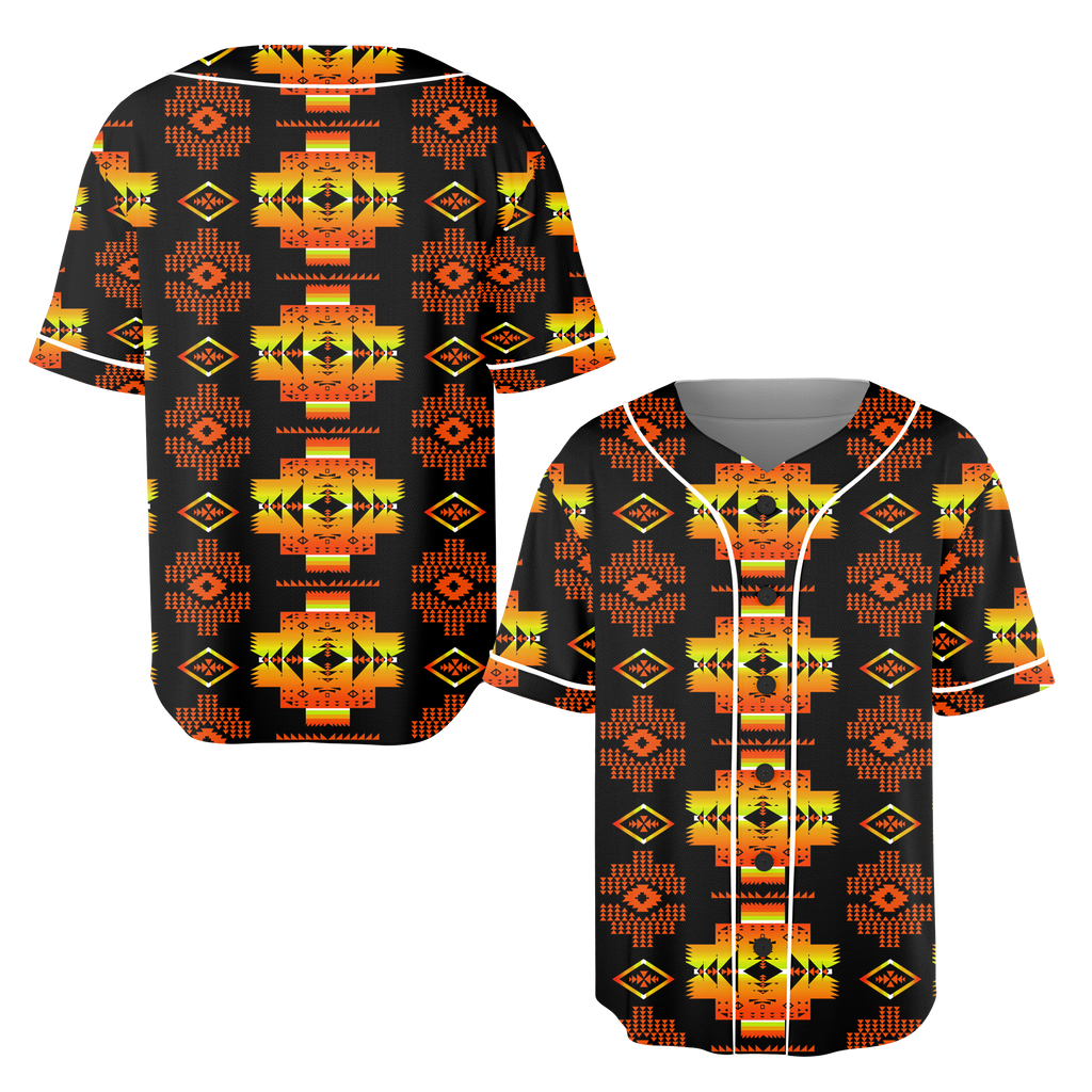 Powwow StoreGBNAT0072006 Pattern Native Baseball Jersey