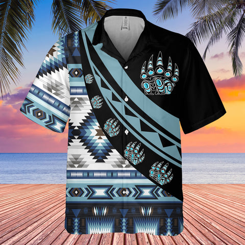 Powwow StoreGBHW001101 Tribe Design Native American Hawaiian Shirt 3D