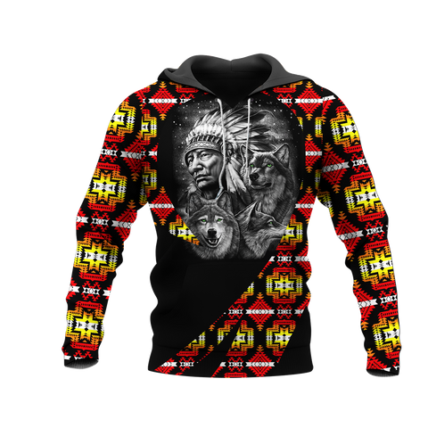 Powwow StoreHD0011613 Pattern Native Pride 3D Hoodie