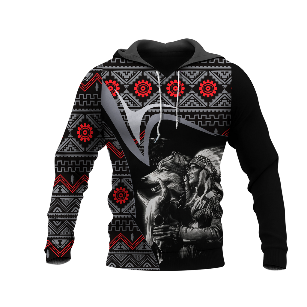 Powwow StoreHD0011519 Pattern Native Pride 3D Hoodie