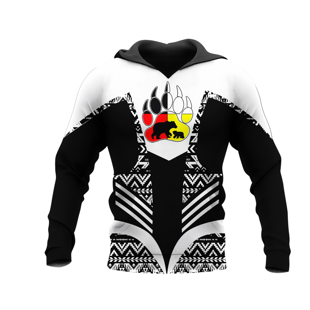 Powwow StoreHD001166 Pattern Native Pride 3D Hoodie