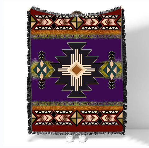 GB-NAT0001-04 Pattern Native Woven Blanket