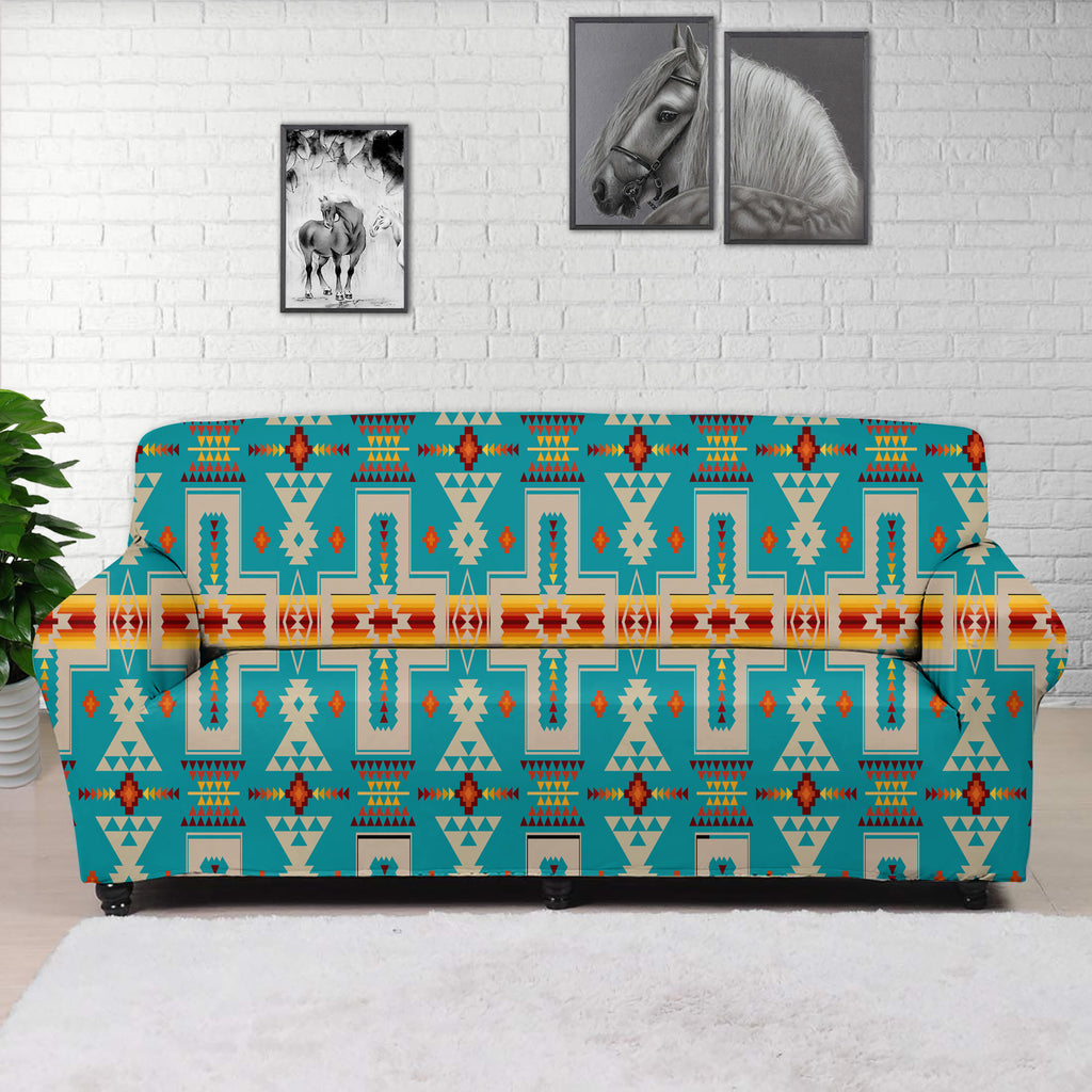 Powwow StoreGBNAT0006205 Native Tribal Pattern Native Sofa Cover