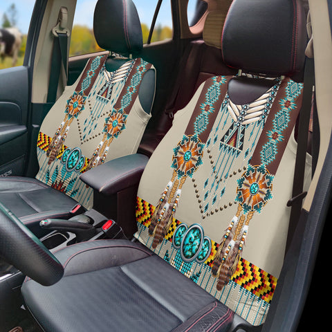 Powwow StoreGBNAT00069 Pattern Native Vest Style Car Seat Cover