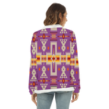GB-NAT00062-07 Native American Women's Borg Fleece Sweatshirt