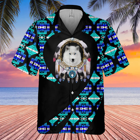 GB-HW000834 Tribe Design Native American Hawaiian Shirt 3D