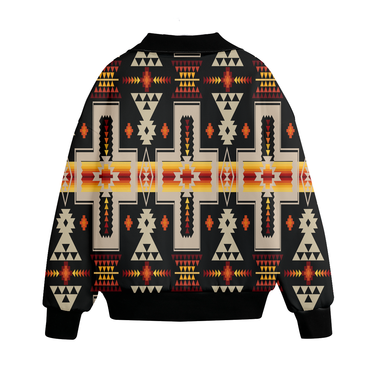 Powwow Storegb nat00062 01 pattern native american unisex knitted fleece lapel outwear