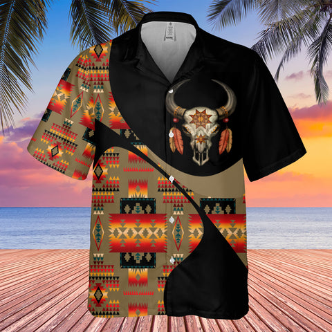 GB-HW001043 Tribe Design Native American Hawaiian Shirt 3D