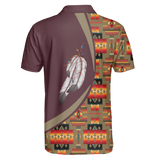 POLO0005 Native American  Polo T-Shirt 3D