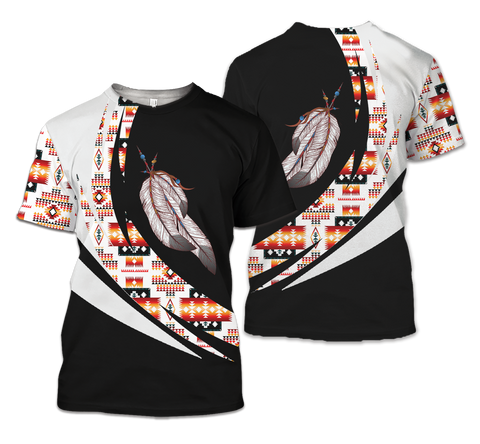 TS00107 Pattern Native American 3D T-Shirt
