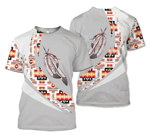TS00108 Pattern Native American 3D T-Shirt