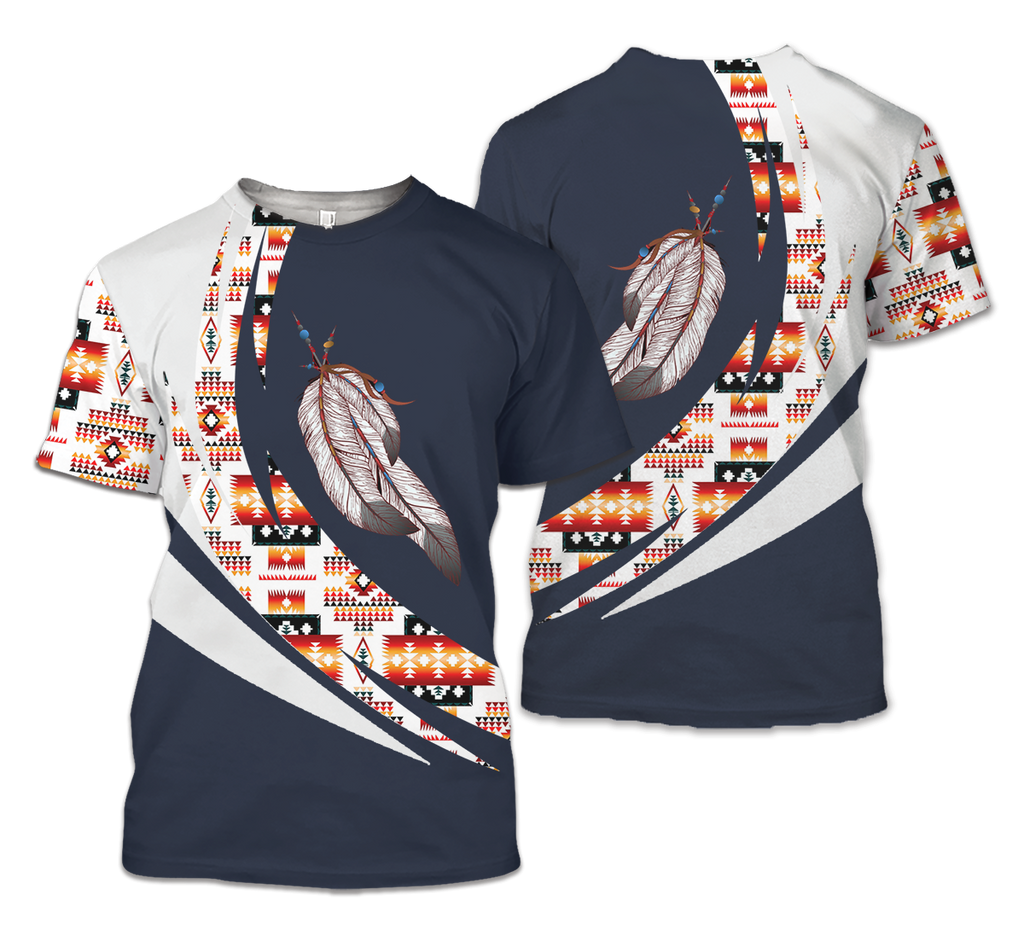 TS00109 Pattern Native American 3D T-Shirt