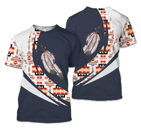 TS00109 Pattern Native American 3D T-Shirt