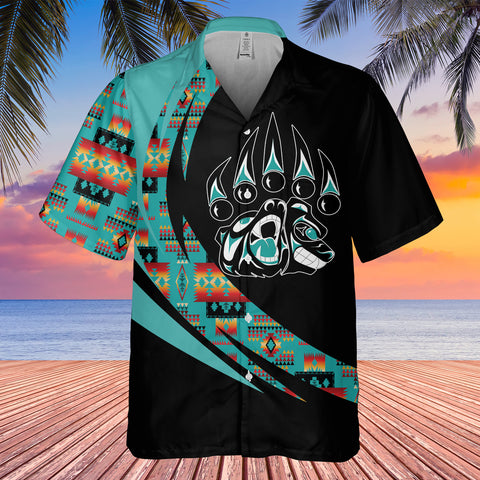 Powwow StoreGBHW000715 Tribe Design Native American Hawaiian Shirt 3D