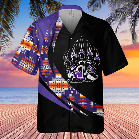 Powwow StoreGBHW000738 Tribe Design Native American Hawaiian Shirt 3D