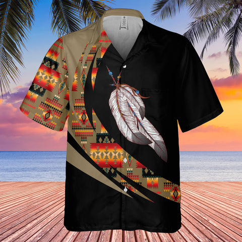GB-HW000720 Tribe Design Native American Hawaiian Shirt 3D