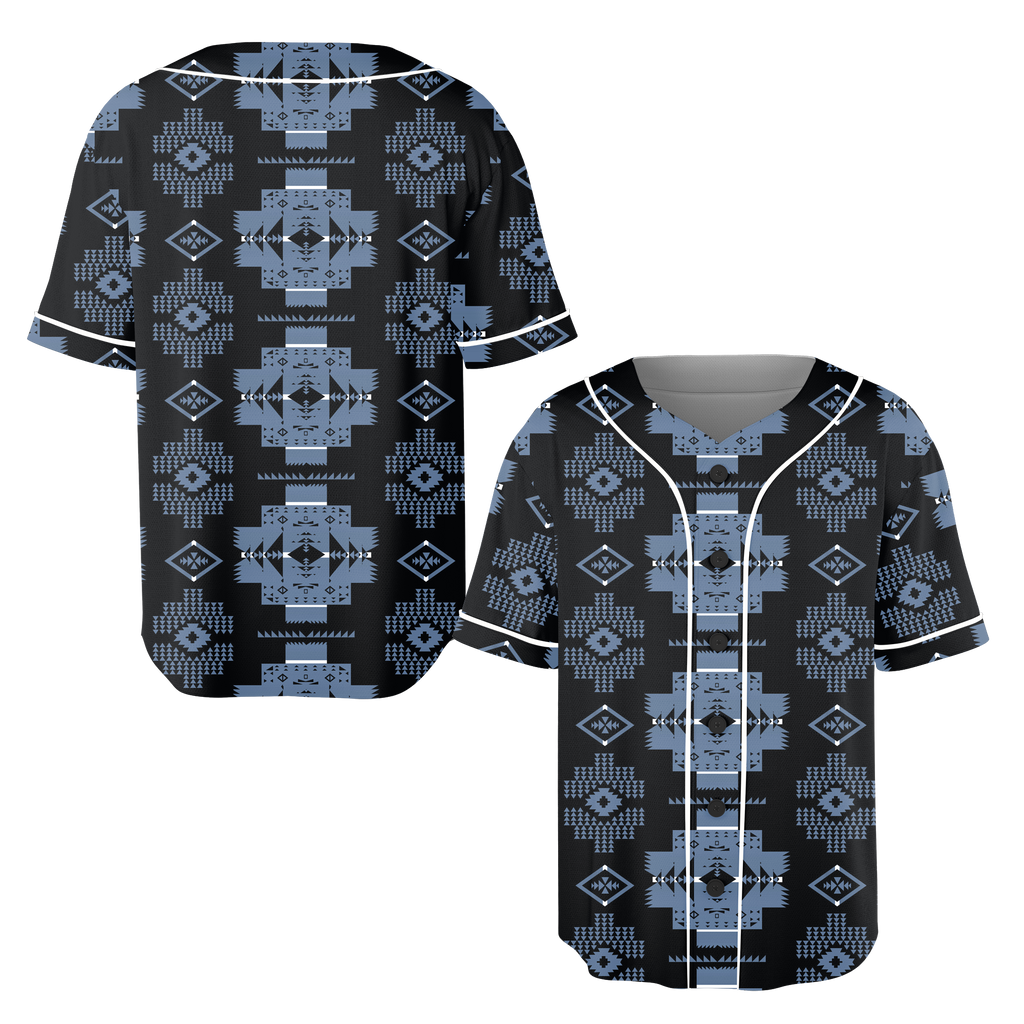 Powwow StoreGBNAT0072005 Pattern Native Baseball Jersey