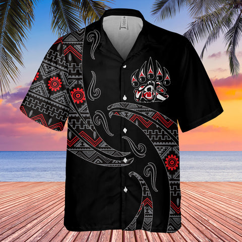 Powwow StoreGBHW001059 Tribe Design Native American Hawaiian Shirt 3D