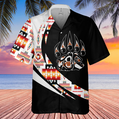 Powwow StoreGBHW000722 Tribe Design Native American Hawaiian Shirt 3D