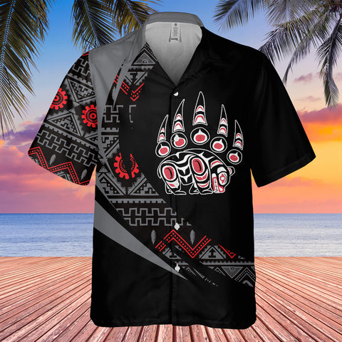 Powwow StoreGBHW000728 Tribe Design Native American Hawaiian Shirt 3D