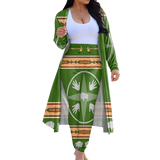 Powwow StoreGBNAT00264Tribe Design Native American Cardigan Coat Long Pant Set