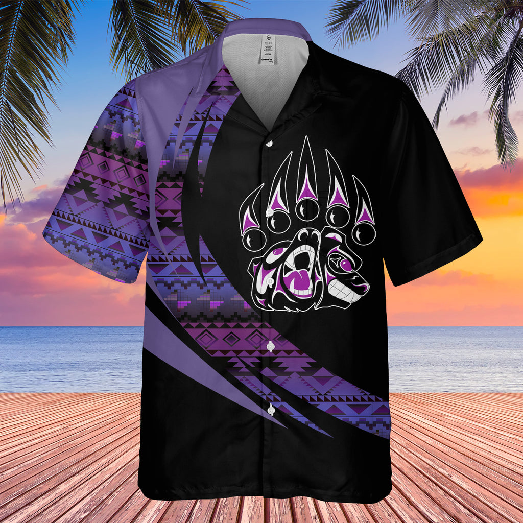 Powwow StoreGBHW000730 Tribe Design Native American Hawaiian Shirt 3D