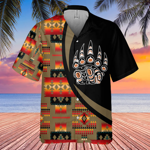 Powwow StoreGBHW000739 Tribe Design Native American Hawaiian Shirt 3D