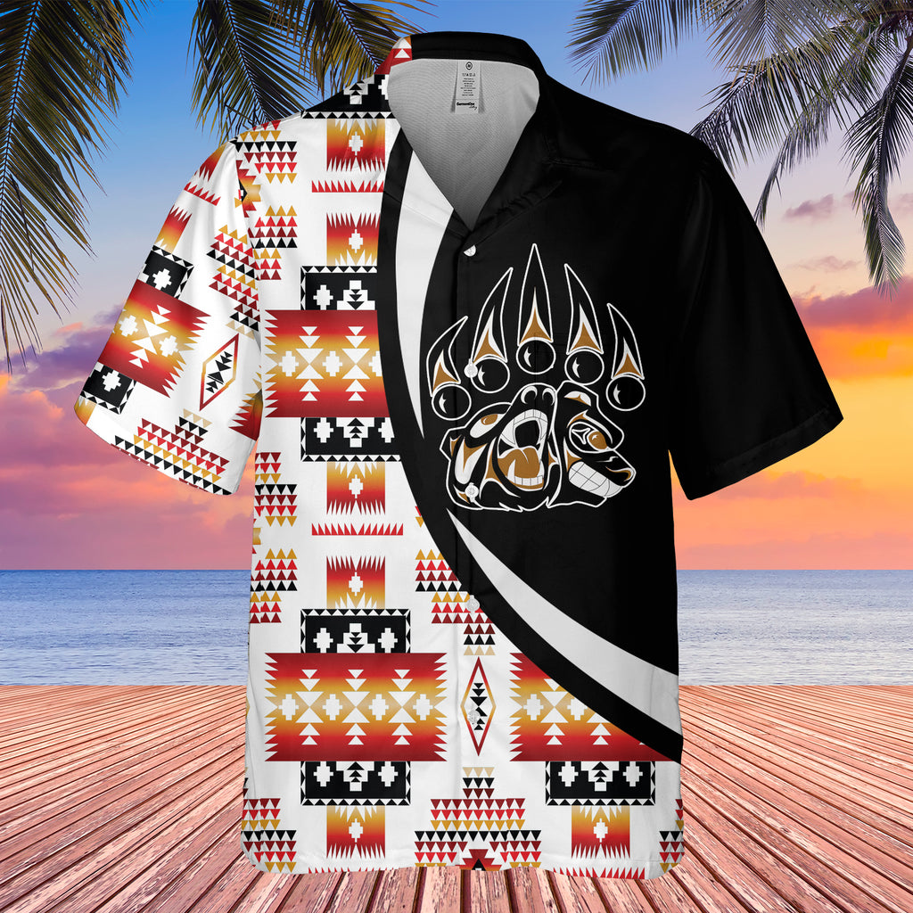 Powwow StoreGBHW000748 Tribe Design Native American Hawaiian Shirt 3D