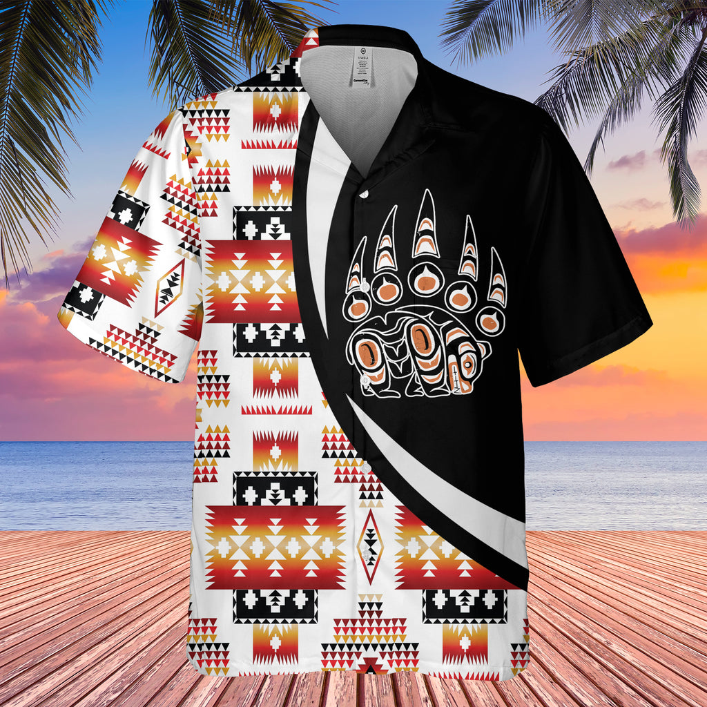 Powwow StoreGBHW000750 Tribe Design Native American Hawaiian Shirt 3D