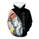 Powwow StoreHD0012263 Pattern Native Pride 3D Hoodie