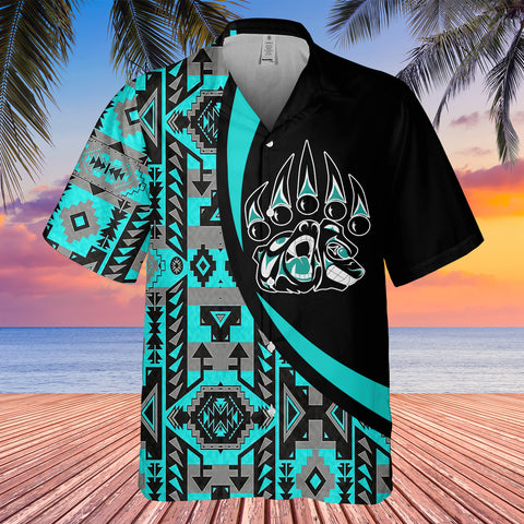 Powwow StoreGBHW000752 Tribe Design Native American Hawaiian Shirt 3D