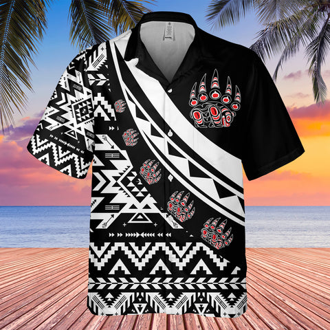 Powwow StoreGBHW001106 Tribe Design Native American Hawaiian Shirt 3D