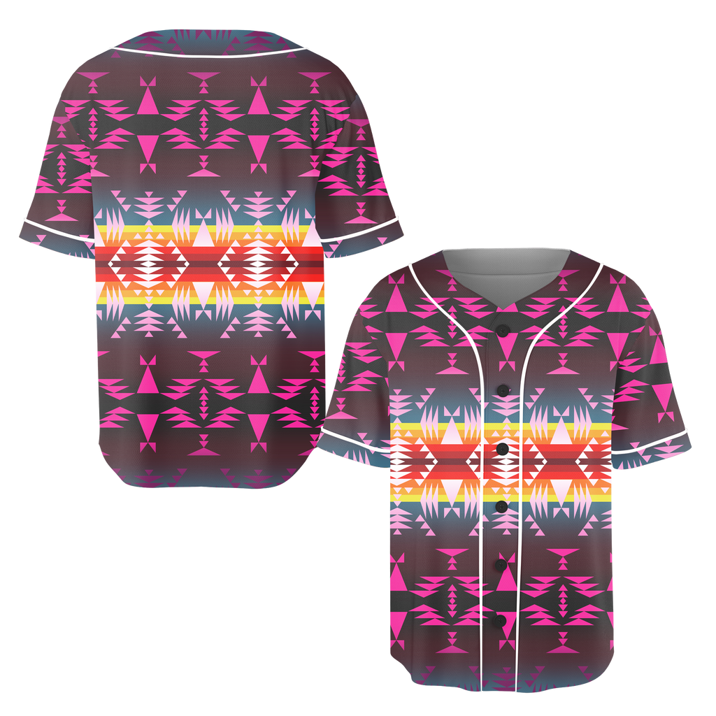 Powwow StoreGBNAT00653 Pattern Native Baseball Jersey