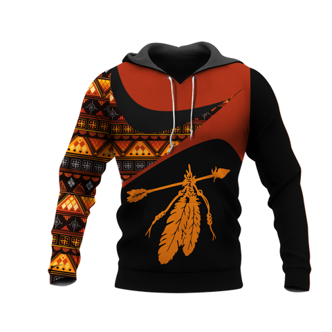 Powwow StoreHD0011459 Pattern Native Pride 3D Hoodie