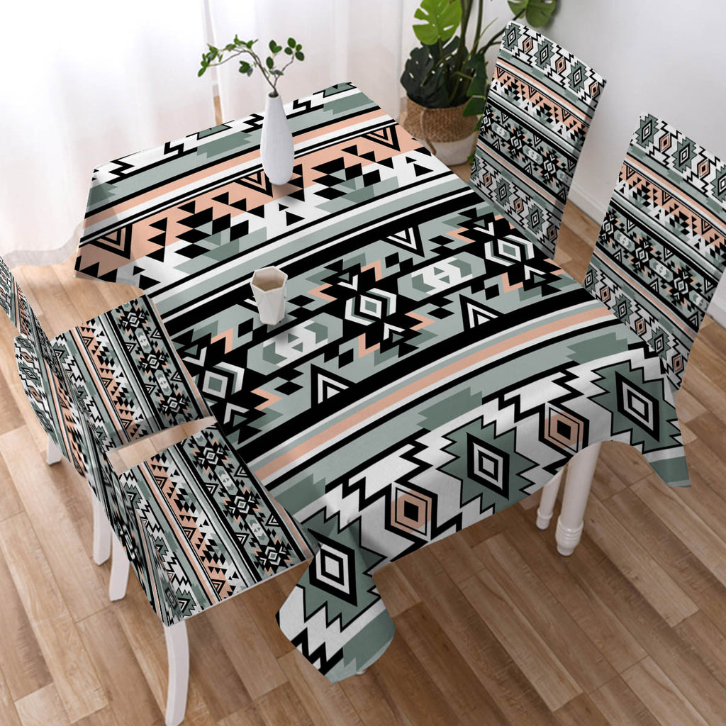 Powwow StoreTBC0037 Pattern Tribal Native Tablecloth