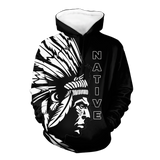 Powwow StoreHD0012265 Pattern Native Pride 3D Hoodie