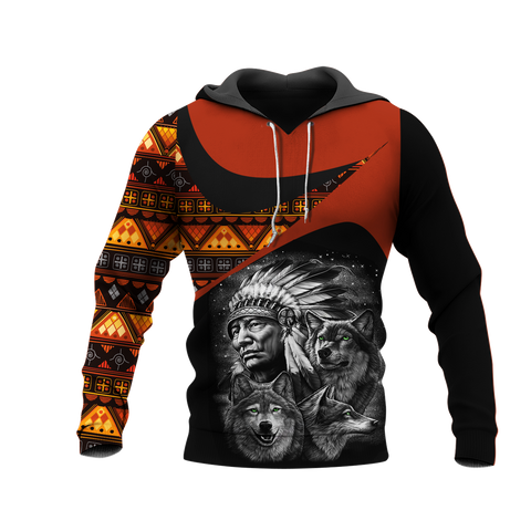 Powwow StoreHD0011460 Pattern Native Pride 3D Hoodie