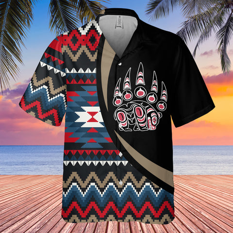 GB-HW000779 Tribe Design Native American Hawaiian Shirt 3D