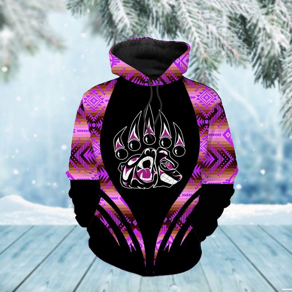 Powwow StoreHD0011776 Pattern Native Pride 3D Hoodie